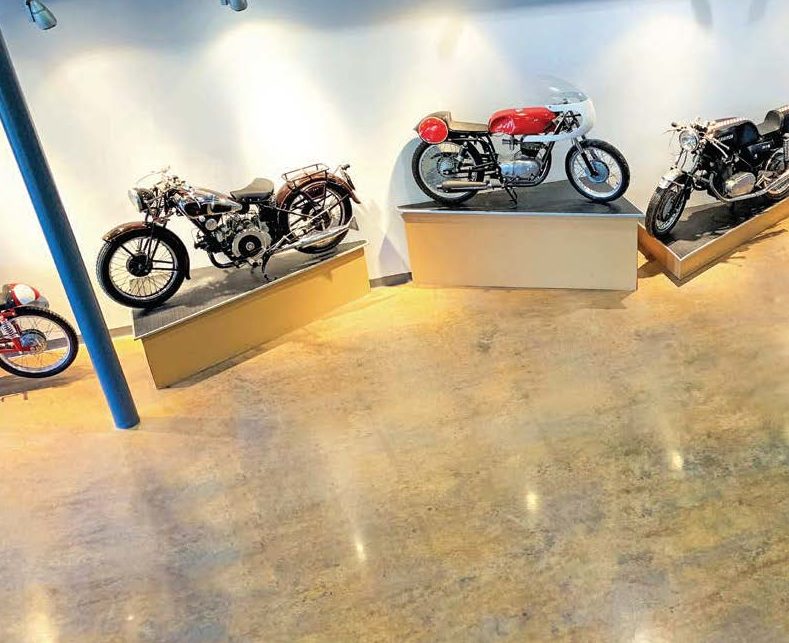 Concrete Polishing Restores Luster to a Vintage Motorcycle Museum